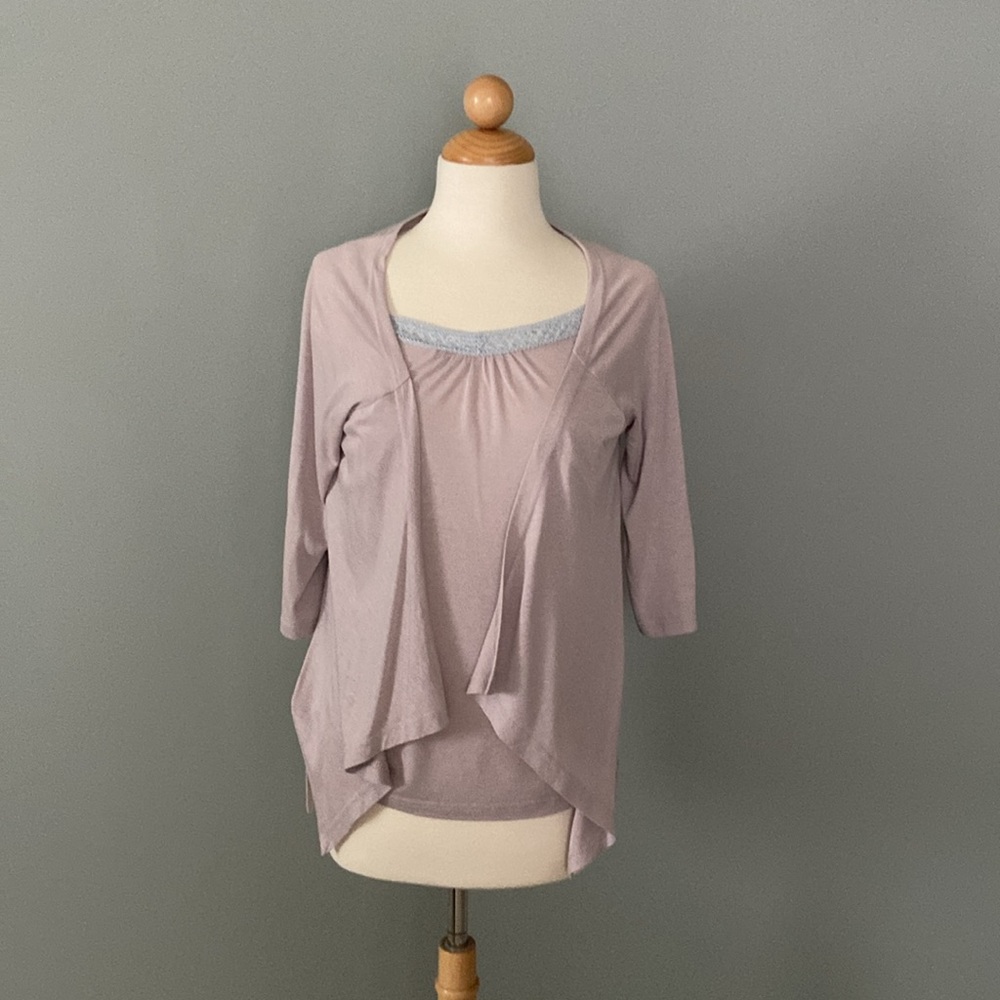 Phrield by England Tank Top and Half Sleeves Cardigan Set